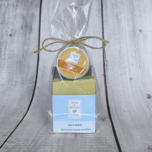 Pack savon Tout Doux et baume à l'abricot