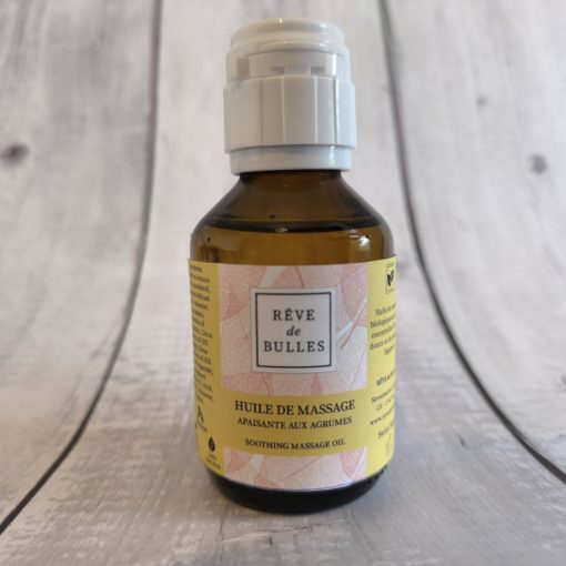 Huile de massage "apaisante" aux agrumes (100ml)