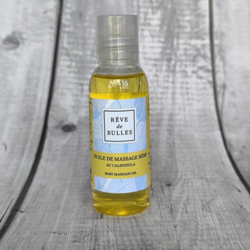 Huile de massage bébé au Calendula (50 ml en PET)