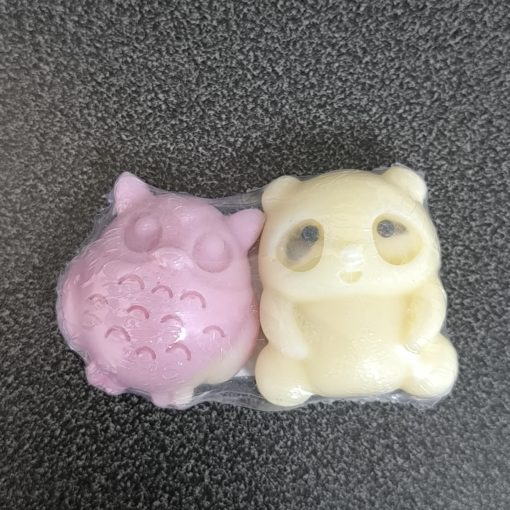 Mini savons grenade (hibou et panda)
