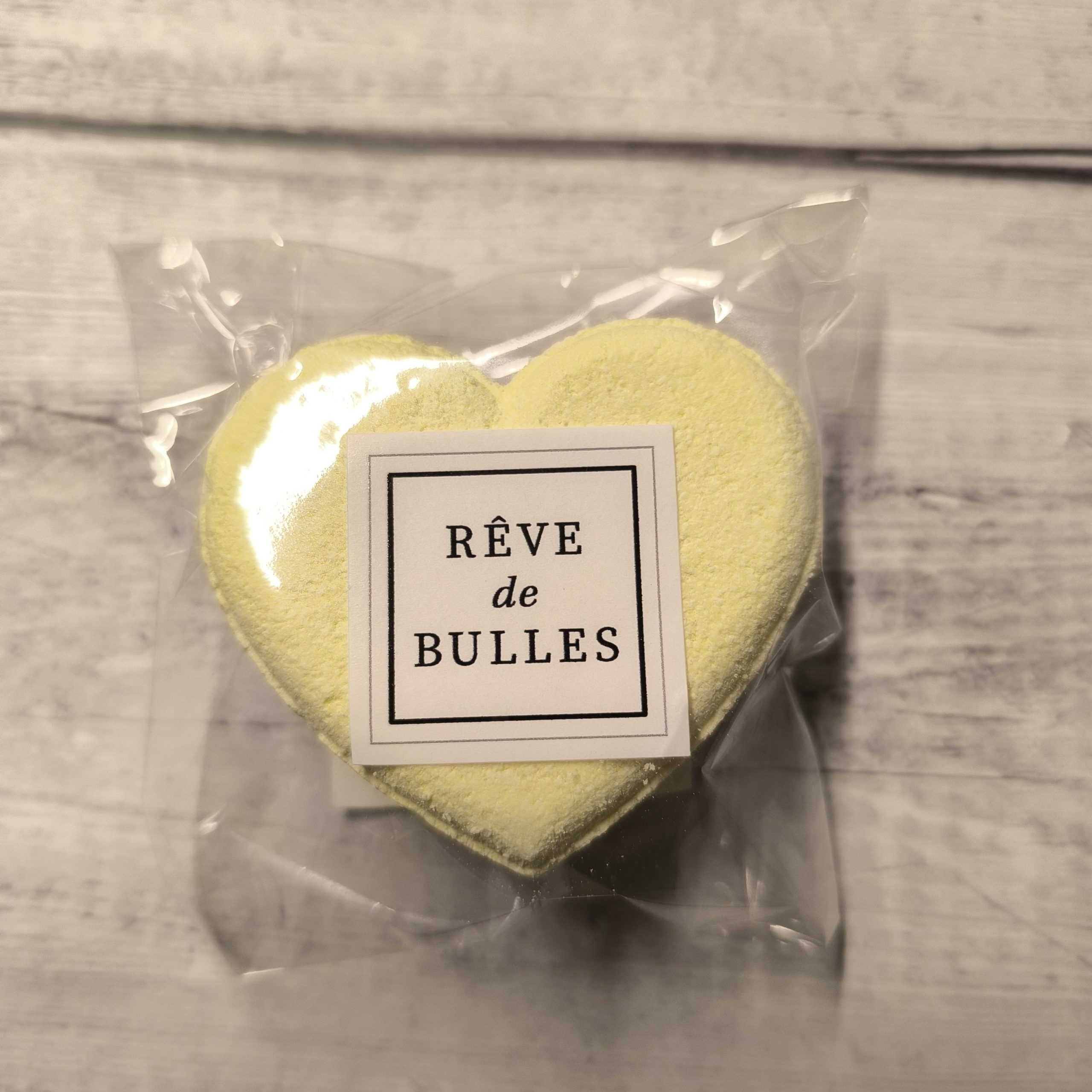Bombe de bain moussante coeur mangue