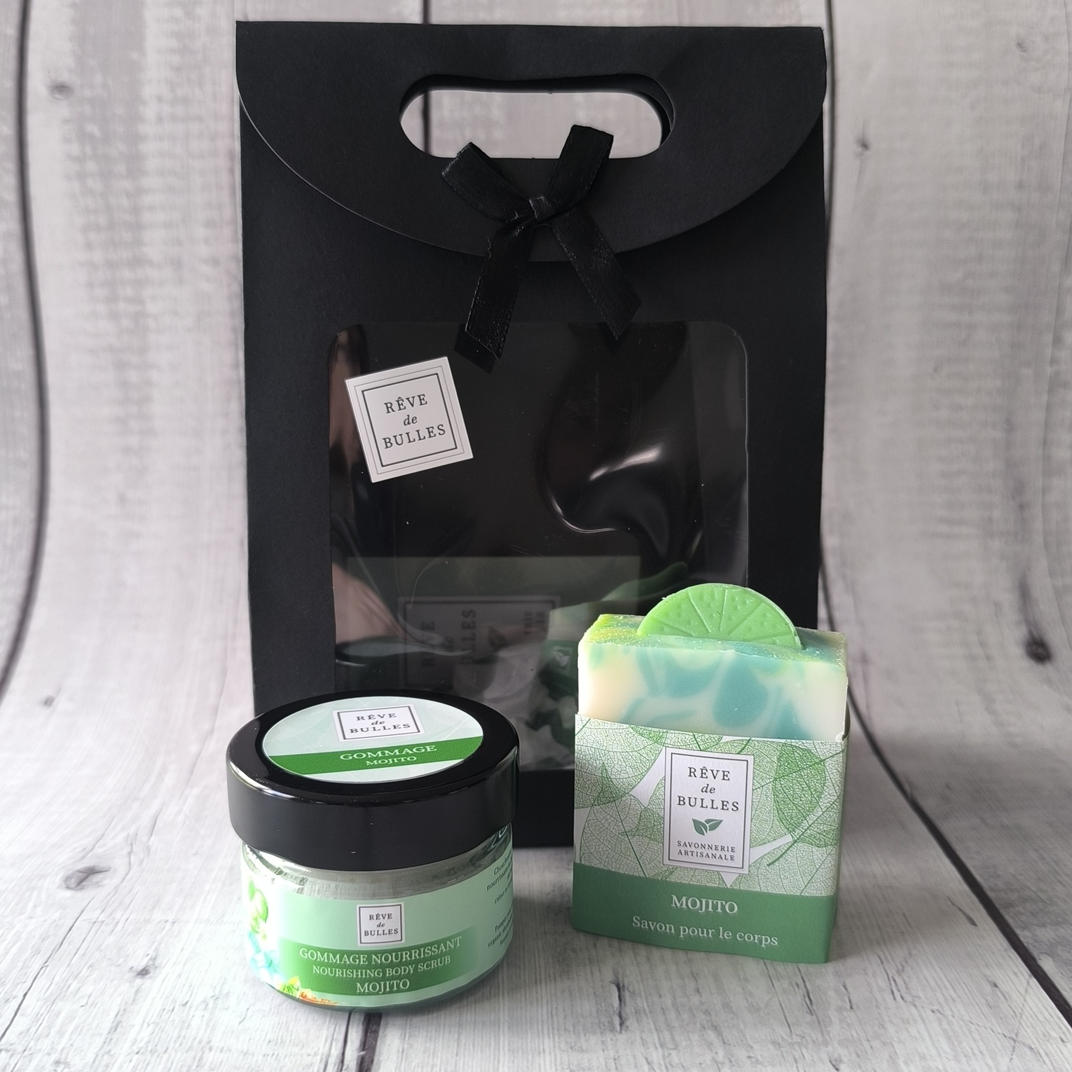 Pochette Mojito (savon + mini gommage)