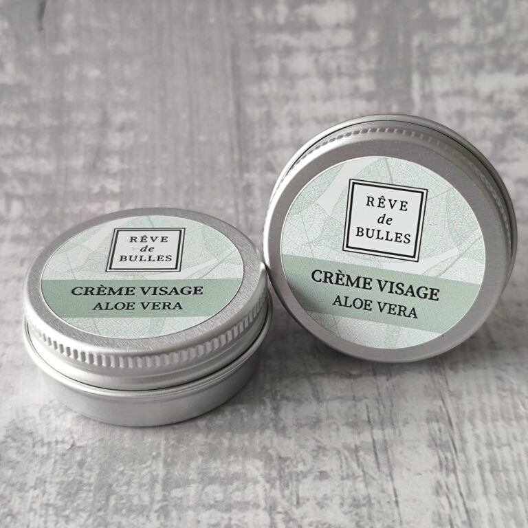 format voyage de la crème visage à l'aloe vera